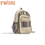 Hemp Laptop Backpack Everyday Bag - FWOSI