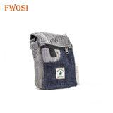 Grey Hemp Side Shoulder Bag -FWOSI