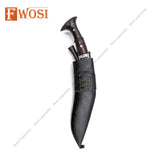 Genuine Gurkha Khukuri Knife | 11 Inches Black Hand Forged Tactical Knife - Outdoor Camping Hunting Plant cutting Farmer using Knife - FWOSI