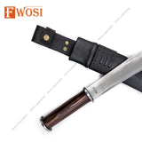 15 Inch Handmade Seax knife | Machete Balance oil tempered Knife | Ready to use hand forged knives/Knife - FWOSI