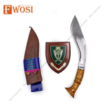 Modern Survival Gurkha Kukri | 12 Inches Khukuri Blade Leather Knife Sheath Hunting Knife - 100% Pure Handmade - FWOSI