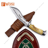 Hand Forged Kukri Knife | 5 Inch Eagle Dragon Khukuri Blade - Rust Free Hunting Survival Tactical Knife - FWOSI