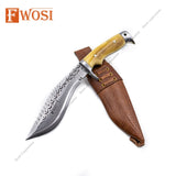 Hand Forged Kukri Knife | 5 Inch Eagle Dragon Khukuri Blade - Rust Free Hunting Survival Tactical Knife - FWOSI