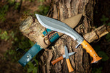 Custom Hand made Kukri Knife | 10 Inches Blade Iraqui Combat Khukuri Knife - Outdoor Hunting Camping Tactical Knife - FWOSI