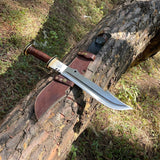 Handmade Carbon Steel Hunting Knife | Carbon Steel Knife | Hunting Knife | 15 Inch Knife | Hand-Forged Knife | Hunting Knife Gift - FWOSI