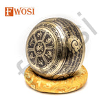 10.5 Inch Meditation Ring Healing Sound Yogi Carving Tibetan Bowl