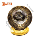 10 Inch Ganesh Carving Tibetan Singing Bowl Mallet