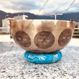 8 Inch Antique Tibetan Singing Bowl with Mallet | Meditation Bowl | Chakra Bowl | Yoga Singing Bowl | Mental Health Gift | Self-Care Gift - FWOSI