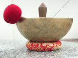 12 Inch Antique Tibetan Singing Bowl with Mallet | Meditation Bowl | Chakra Bowl | Yoga Singing Bowl | Mental Health Gift | Self-Care Gift - FWOSI