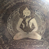 18 Inch Beautiful Mantra Carving Gong | Healing , Meditation, Therapy Gongs - FWOSI