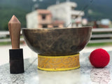 11 Inch Antique Tibetan Singing Bowl with Mallet | Meditation Bowl | Chakra Bowl | Yoga Singing Bowl | Mental Health Gift | Self-Care Gift - FWOSI