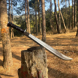 23 Inch Hand forged Machete, Survival Tool