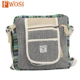 Hemp Crossbody Messenger Bag