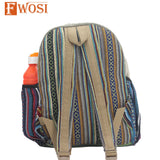 Hemp Hippie Backpack Everyday Bag - FWOSI