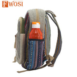 Hemp Hippie Backpack Everyday Bag - FWOSI