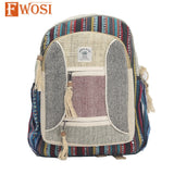 Hemp Hippie Backpack Everyday Bag - FWOSI