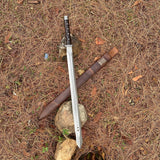 27 inches Blade Greek Achilles Sword, Tempered Leaf spring of Truck, Sharpen, Replica Sword, Hand crafted in Nepal,Ready to Use - FWOSI