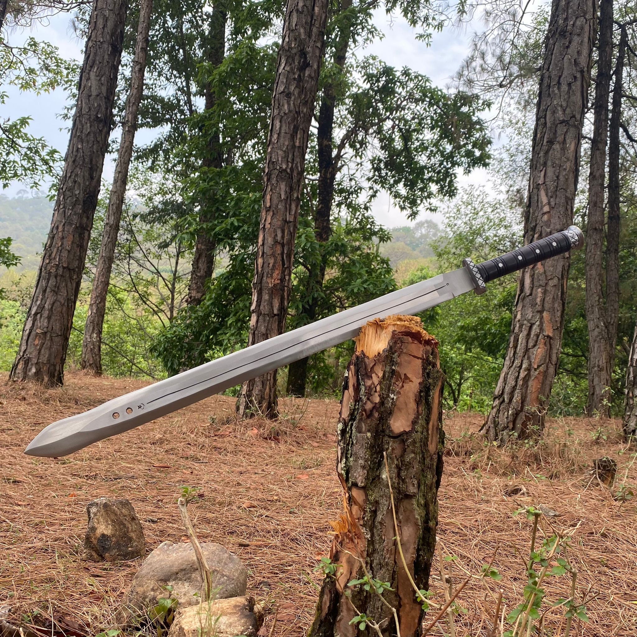 27 inches Blade Greek Achilles Sword, Tempered Leaf spring of