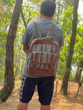 Hemp Leather Linen Backpack - FWOSI