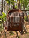 Hemp Leather Linen Backpack - FWOSI