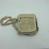 Hemp Side Shoulder Bag with 3 Compartments -FWOSI