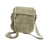 Hemp Side Shoulder Bag with 3 Compartments