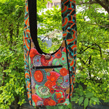 Screen Print Shoulder Crossbody Bag