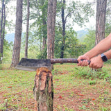 12 Inch Hand Forged Long Woodcutting Viking Axe is a remarkable tool, combining traditional craftsmanship with practical functionality.