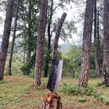 12 Inch Hand Forged Long Woodcutting Viking Axe is a remarkable tool, combining traditional craftsmanship with practical functionality.