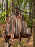 Hemp Leather Linen Backpack - FWOSI