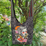 Art Print Crossbody Shoulder Bag