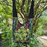 Hemp Leaf Print Crossbody Bag - FWOSI