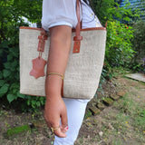 Hemp Leather Linen Women Handbag - FWOSI