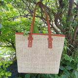 Hemp Leather Linen Women Handbag - FWOSI