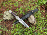 10 Inch Digger knife| Balance oil tempered Knife | Ready to use hand forged knives/Knife | Fixed blade Full Tang Knife