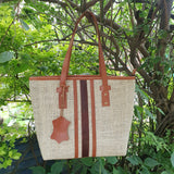 Hemp Leather Linen Women Handbag - FWOSI