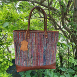 Recycled Silk Leather Shoulder Bag - FWOSI 