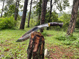 Gurkha Using Hunting Kukri Knife | Full Tang kukri knife with sheath