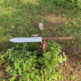 18 inch Hand forged Viking Spear | Highly Graded Carbon Steel Throwing Razor Sharp Machete knife | Ready To Use | Handmade In Nepal