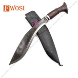 13 Inches Paro Black Tactical Knife | Outdoor Hunting Kukri Knife | Handmade in Nepal | Best for Wood Chopping | Gift For Him