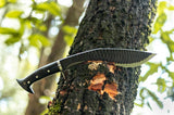 11 Inches Katley Blade Black Knife |Custom Hand made Gurkha Knife | Leather Knife Sheath Hunting Camping Outdoor Kukri Knife