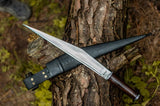 13 Inch Seax knife| Machete Balance oil tempered Knife | Ready to use hand forged knives/Knife | Fixed blade Full Tang Knife