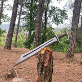 Long Woodcutting Viking Machete | Handmade Custom Survival knife | Handforged Viking Machete | Ready To Use Full tang Machete