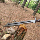 Long Woodcutting Viking Machete | Handmade Custom Survival knife | Handforged Viking Machete | Ready To Use Full tang Machete