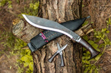 13 Inches Paro Black Tactical Knife | Outdoor Hunting Kukri Knife | Handmade in Nepal | Best for Wood Chopping | Gift For Him