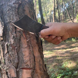 4" Hand Forged Custom Pocket Knife, Handmade Knife, Leather Knife Sheath, Hunting Knife, Survival Tool, Truck Leaf Spring, Christmas Gifts