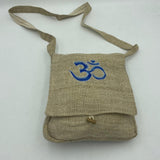 Om Hemp Crossbody Bag - Eco-Friendly Messenger Bag for Everyday Use - FWOSI