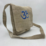 Om Hemp Crossbody Bag - Eco-Friendly Messenger Bag for Everyday Use - FWOSI