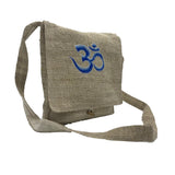 Om Hemp Crossbody Bag - Eco-Friendly Messenger Bag for Everyday Use