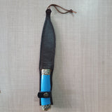 Stone Handle Handmade Knife with Leather Sheath for Outdoor Use and Gifting - Perfect Handmade Stone Handle Knife - FWOSI